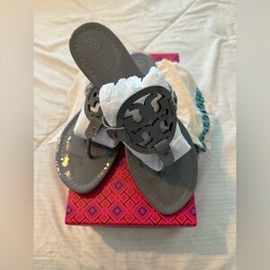 Tory Burch Miller sandals Malta Gray